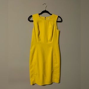 Yellow Calvin Klein Dress